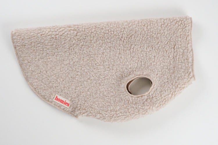 Wool sherpa honden fleece trui van Homies Dogwear