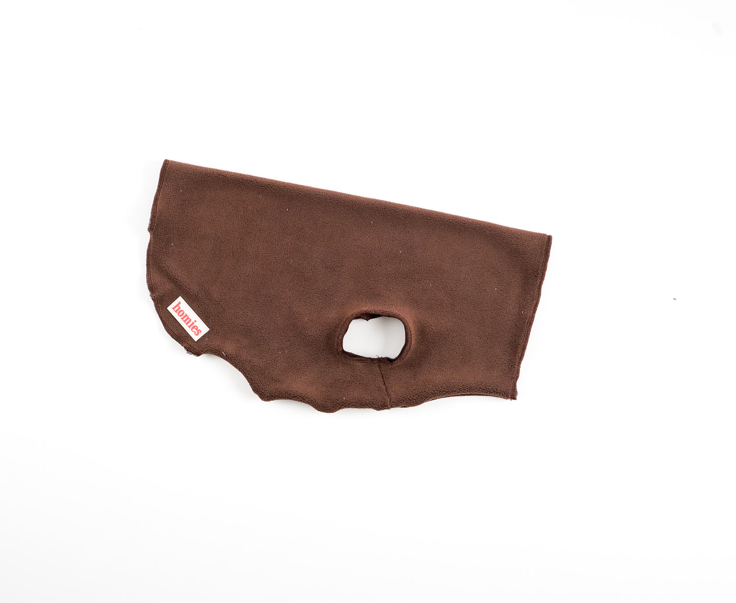 Chocolade kleur honden fleece trui van Homies Dogwear